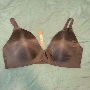 SKIMS WIRELESS FORM T-SHIRT DEMI BRA | UMBER